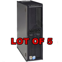 Dell P4 2.8GHz Desktop Computer V2 1GB 40GB HDD Windows XP - Lot of 5