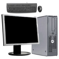 Dell Desktop Computer Tower 3GHz, 1GB RAM, 80GB HD + 19" Monitor, Keyboard & Mouse