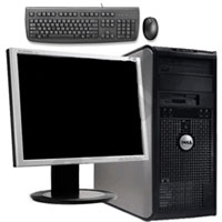 Dell Desktop Computer Tower Pentium D 3.2GHz, 4GB RAM, 160GB HD + 20" LCD Monitor, Keyboard & Mouse