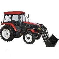 High Quality 82 HP 4WD Tractor w/ Front End Loader & Agricultural Tires