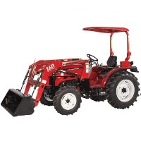 High Quality 35HP 4WD Tractor w/ Front End Loader & Agricultural Tires