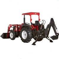 Brand New 40 HP 4WD Tractor w/ Loader + Backhoe + Agricultural Tires