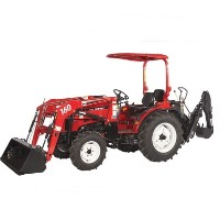 High Quality 35HP 4WD Tractor w/ Front End Loader & Agricultural Tires