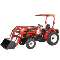 High Quality 20HP 4WD Tractor w/ Front End Loader & Turf Tires