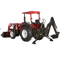Brand New 40 HP 4WD Tractor w/ Loader + Backhoe + Turf Tires