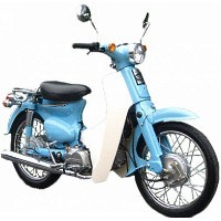 110cc Retro Euro Style Gas Moped Scooter