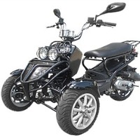 150cc Three-Wheel Ruckus Style Trike Scooter Moped
