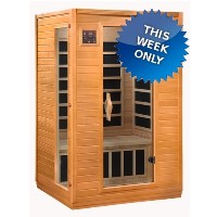 2-3 Person Color Therapy Sauna w/ MP3 Hook-Up & 6 Carbon Tech Heaters ( INVENTORY BLOWOUT SALE )
