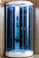 Zen Brand New Acrylic Steam Sauna Shower Corner Unit