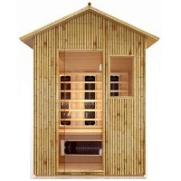 3 Person Bamboo All Weather Outdoor Far Infrared Sauna