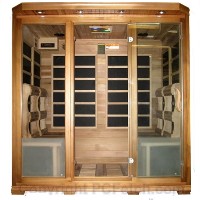 4 - 5 Person (Flat Wall Type) FIR Infrared Carbon Fiber Sauna - With RED CEDAR
