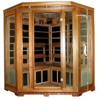 Indoor 4 - 5 Person (Corner Type) FIR Infrared Carbon Fiber Sauna - With RED CEDAR