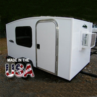 4' x 8' 1-2 Person Enclosed Camper Trailer - Made in the USA
