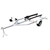 130" x 50-1/4" Single 3 Seater PWC Jet Ski Wave Runner Boat Marine Trailer w/ 1100 lbs Capacity