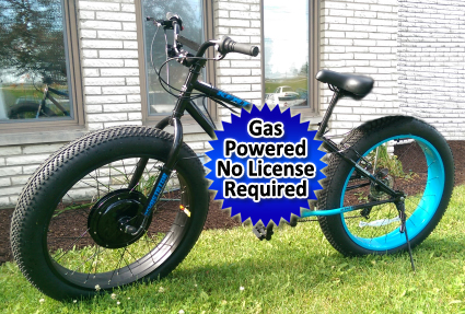 gas powered fat tire bike
