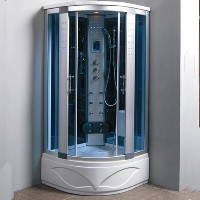 Comforting Corner Shower Room With Massage Jets & LCD Display